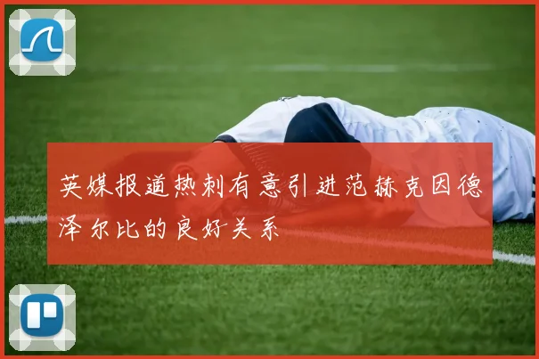 英媒报道热刺有意引进范赫克因德泽尔比的良好关系